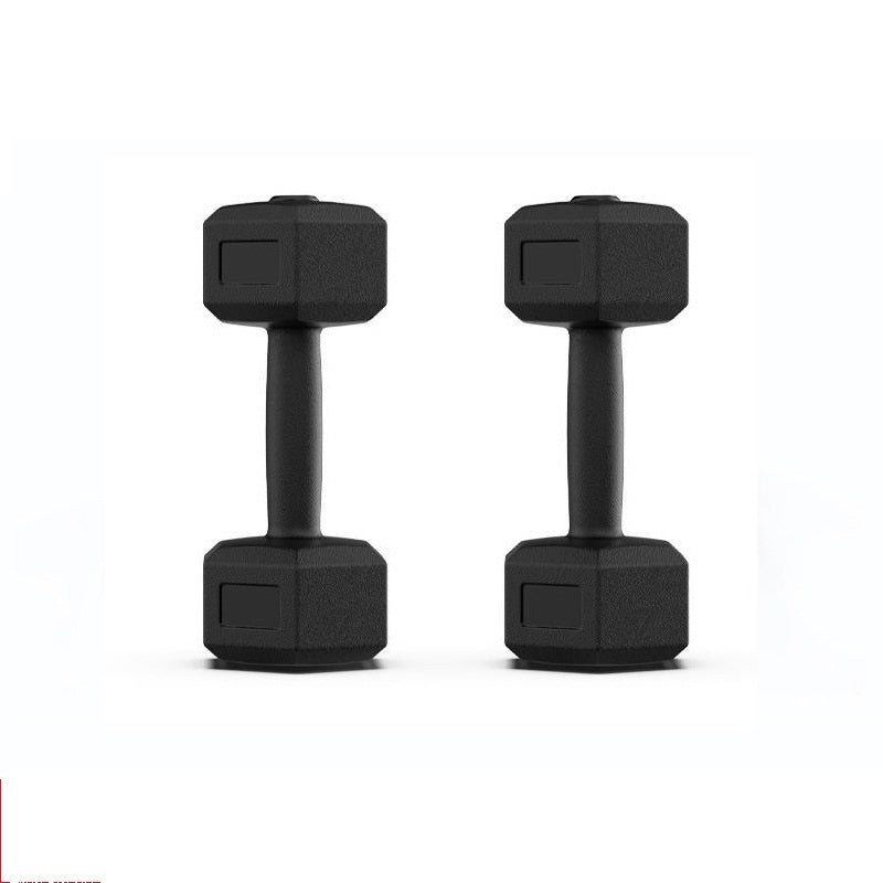 Rubberized Dumbbells for Strength Training and Home Fitness Workouts