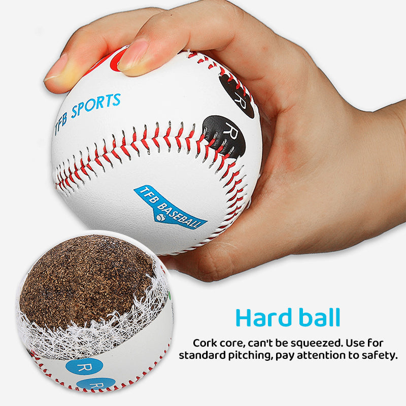 Competition Training Baseball with Finger Placement Markers for Pitching