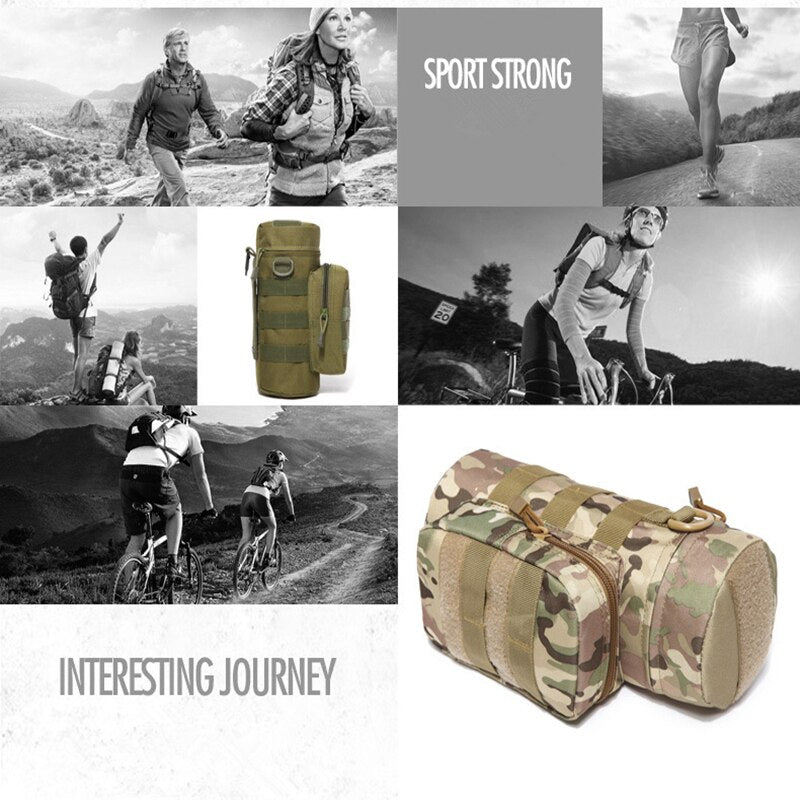 Tactical MOLLE Water Bottle Pouch for Camping Hiking Adventures