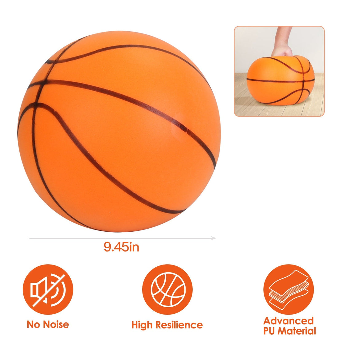 Silent Foam Basketball for Indoor Training and Low Noise Play