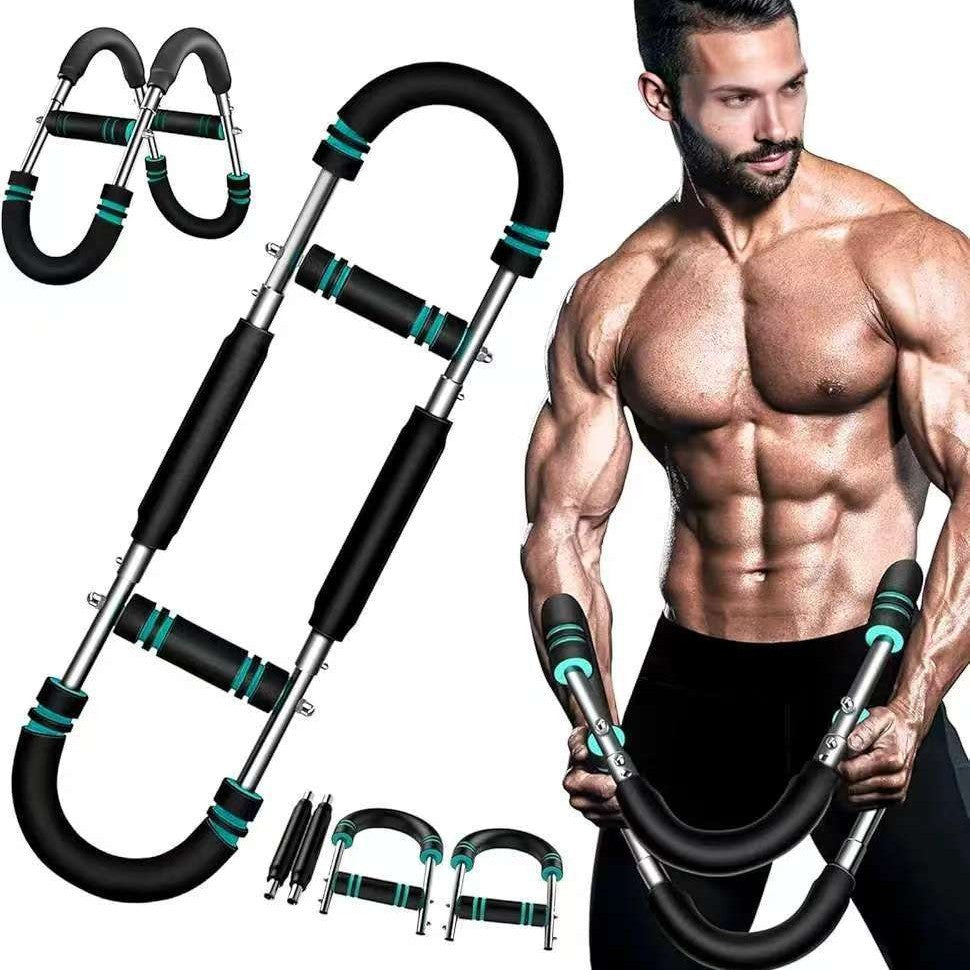 Adjustable Arm Strength Trainer for Chest and Upper Body Fitness