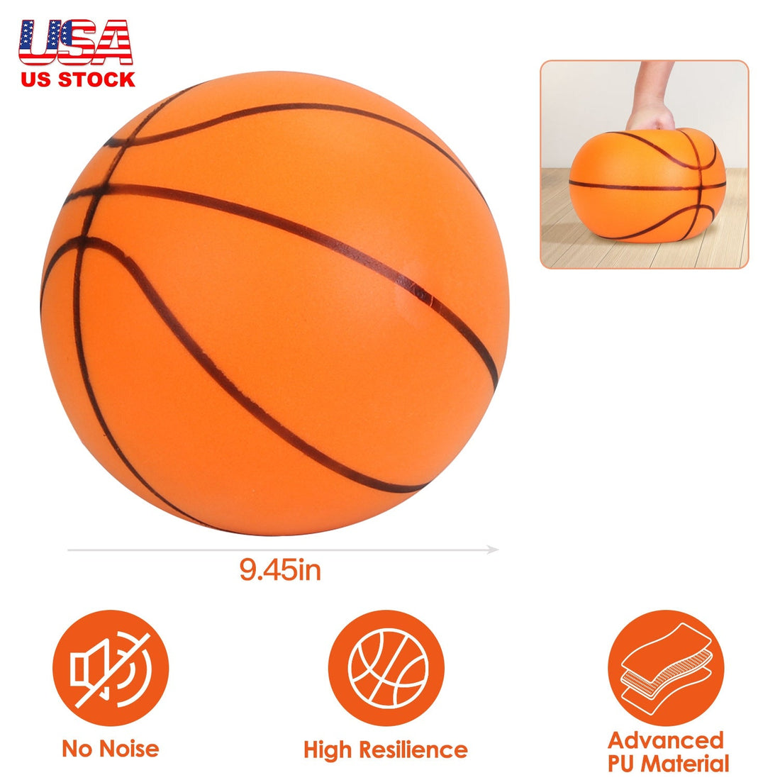 Silent Foam Basketball for Indoor Training and Low Noise Play