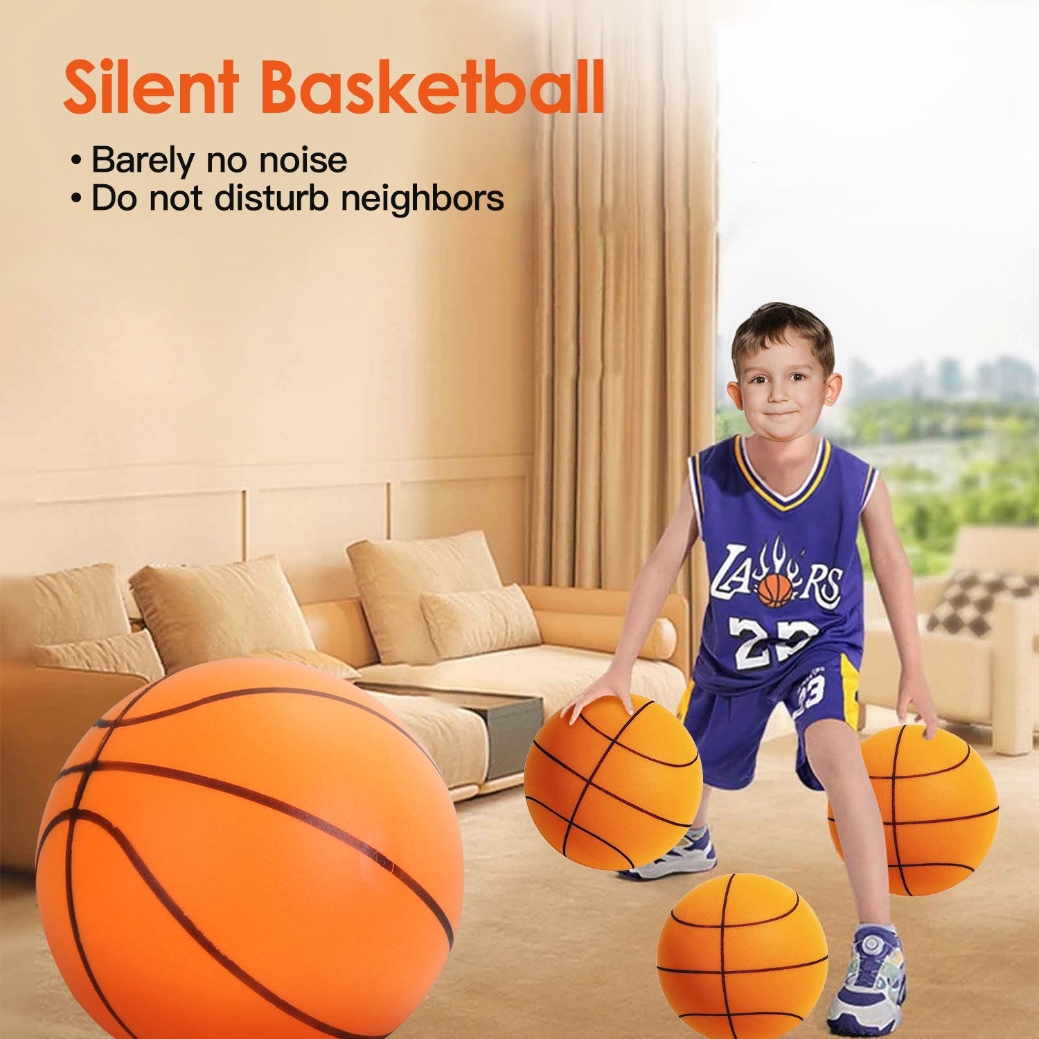 Silent Foam Basketball for Indoor Training and Low Noise Play