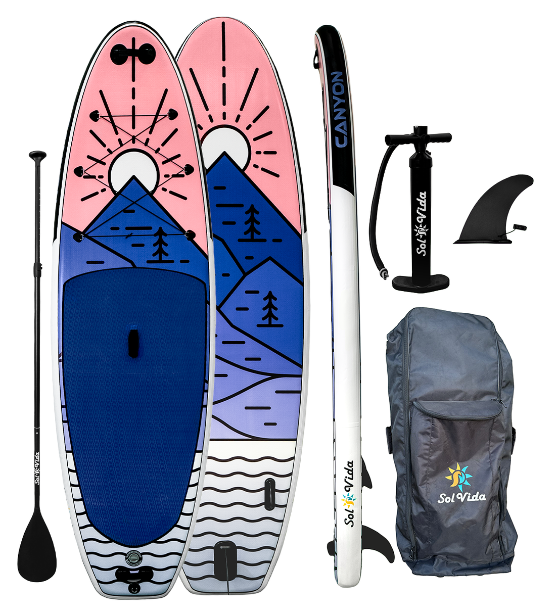 Canyon Inflatable Paddle Board Complete Adventure Package Set