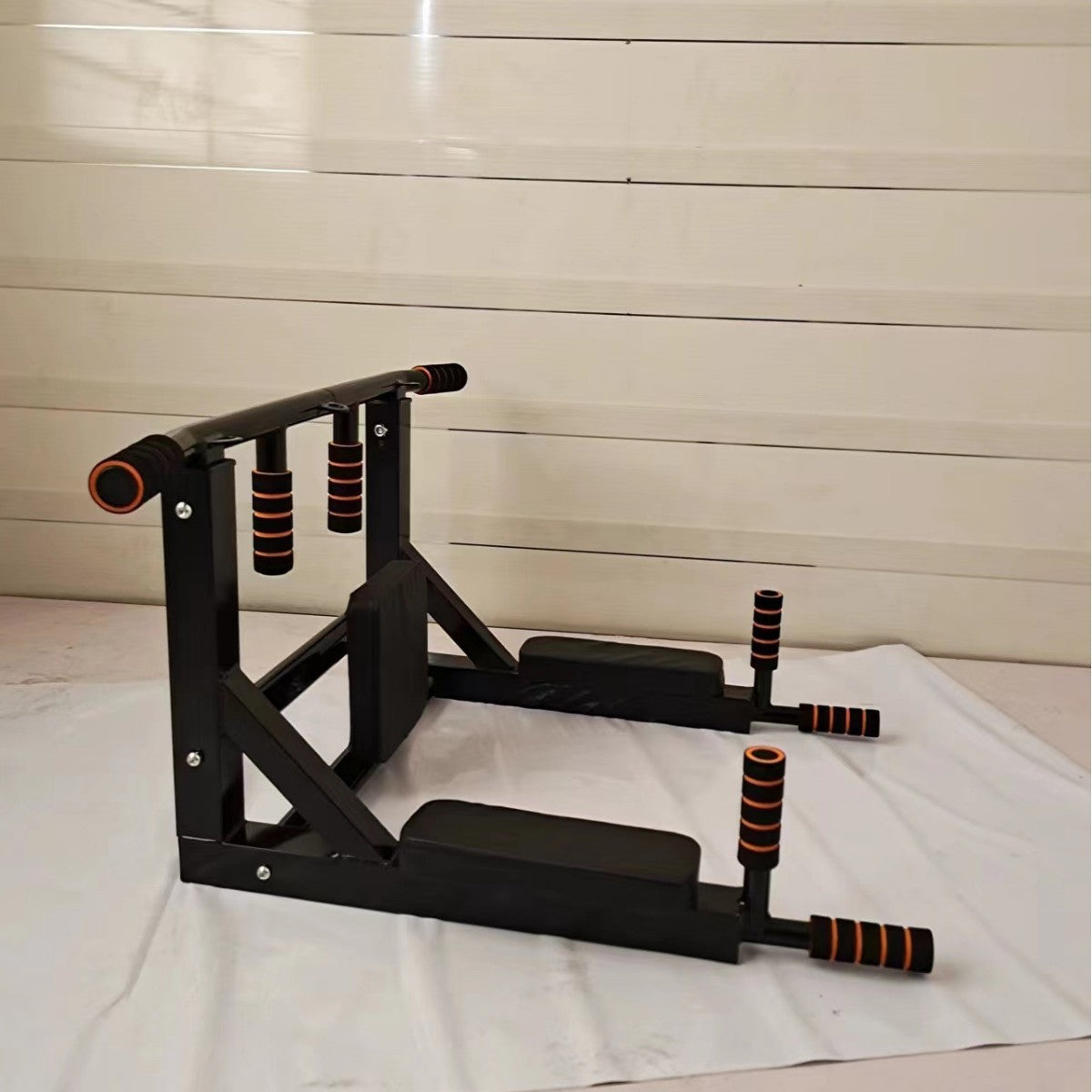 Wall Mounted Fitness Rack with Pull Up and Parallel Bars