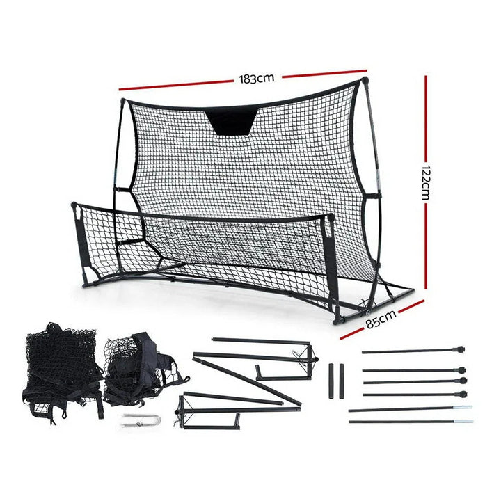 Everfit Portable Soccer Rebounder Net Volley Training Football Goal