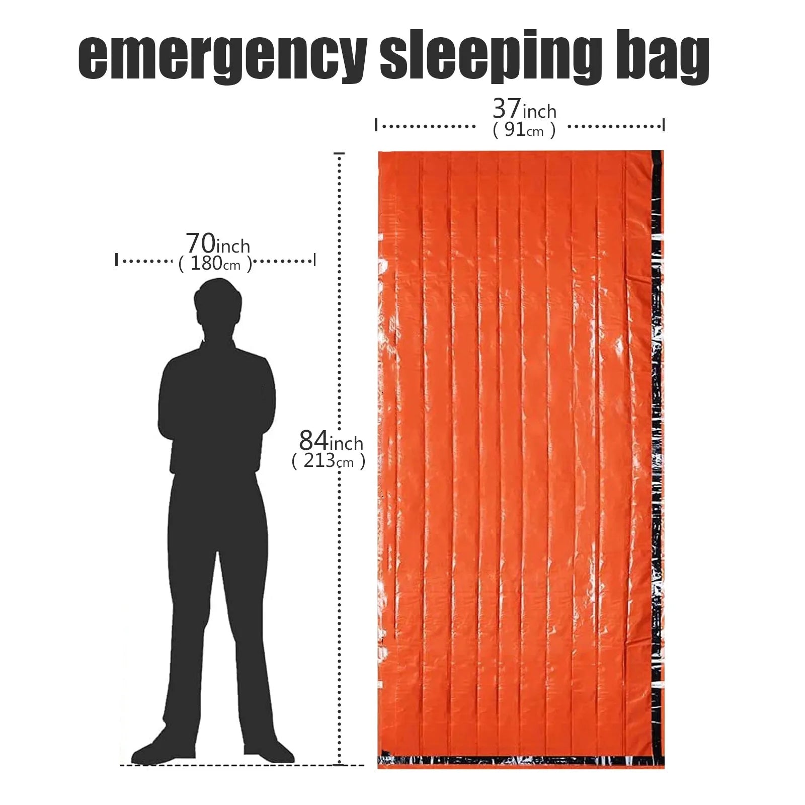 Portable Waterproof Emergency Survival Sleeping Bag for Camping and Rescue