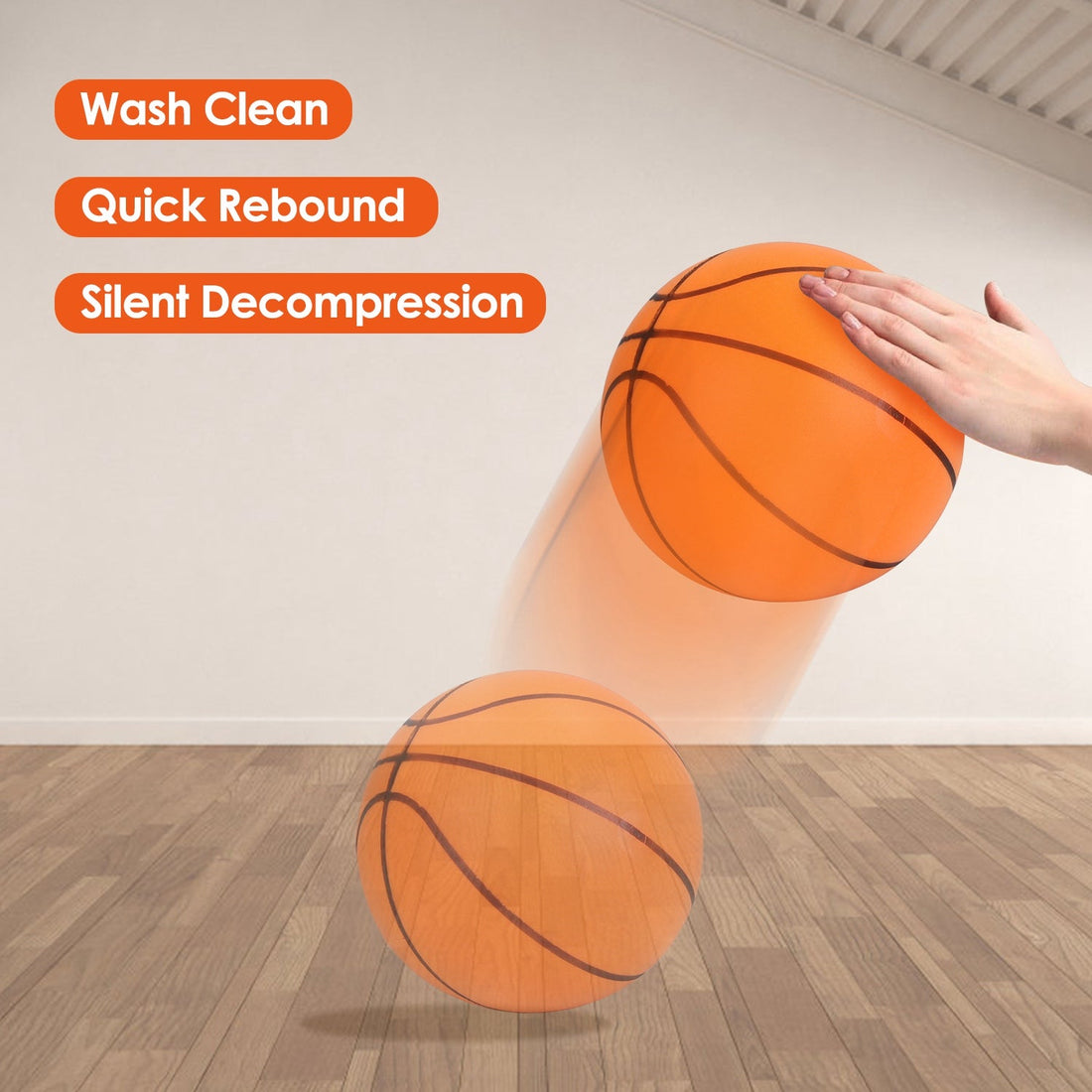 Silent Foam Basketball for Indoor Training and Low Noise Play