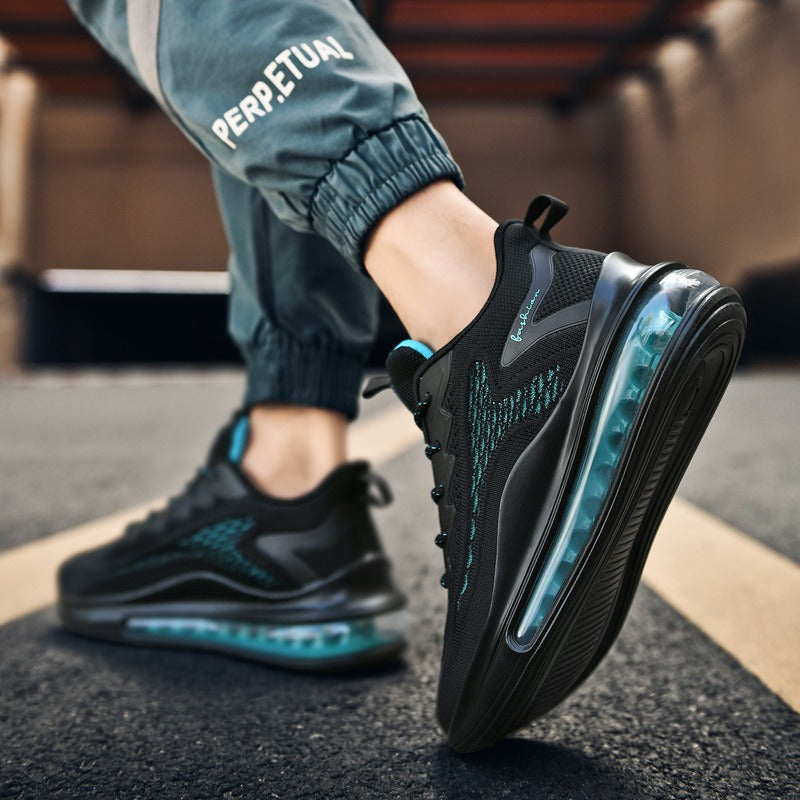 Men's Breathable Mesh Running Shoes with Air Cushion Support