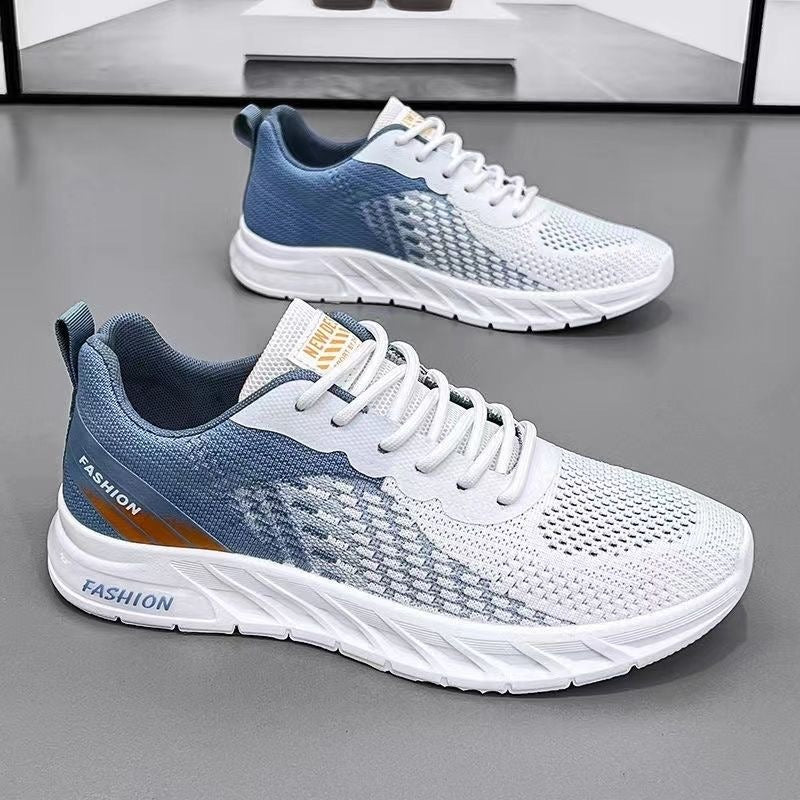 Men's Breathable Mesh Running Shoes for Summer Sports and Leisure