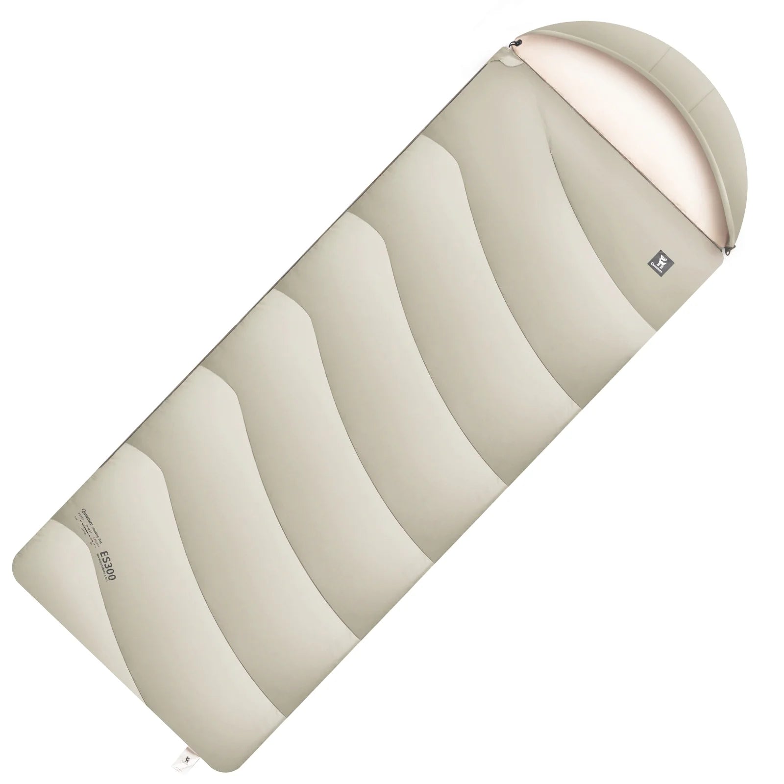 Cotton Envelope Sleeping Bag with Compression Sack for Camping