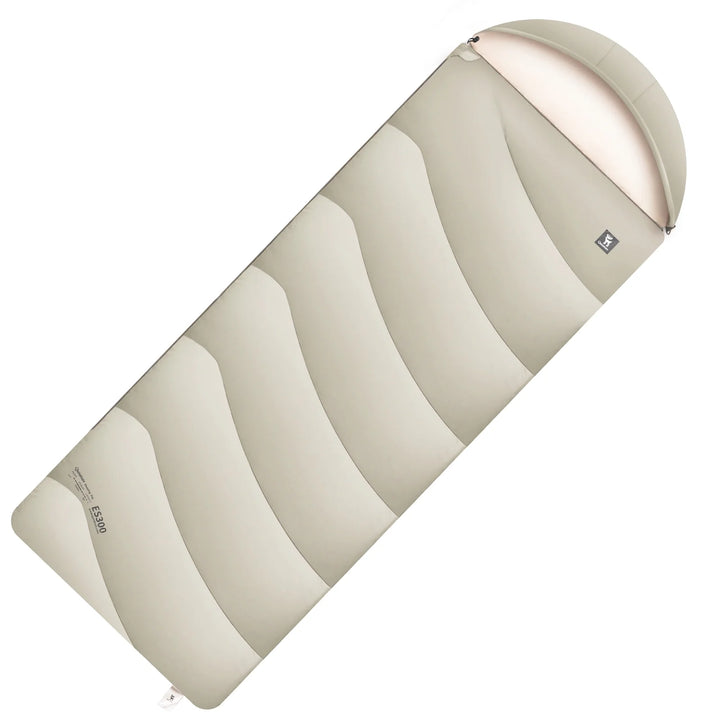 Cotton Envelope Sleeping Bag with Compression Sack for Camping