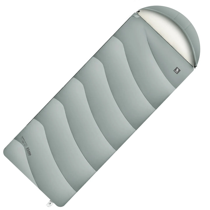 Cotton Envelope Sleeping Bag with Compression Sack for Camping