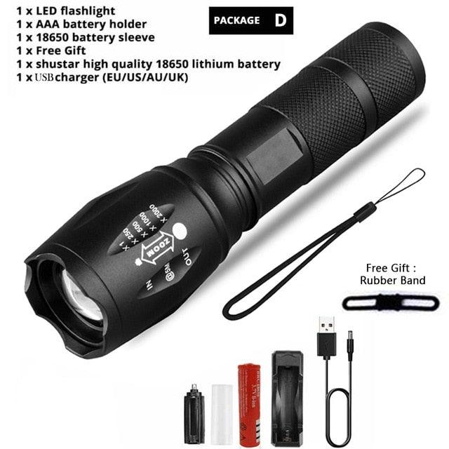 Ultra Bright Waterproof LED Flashlight for Camping Hiking Adventures