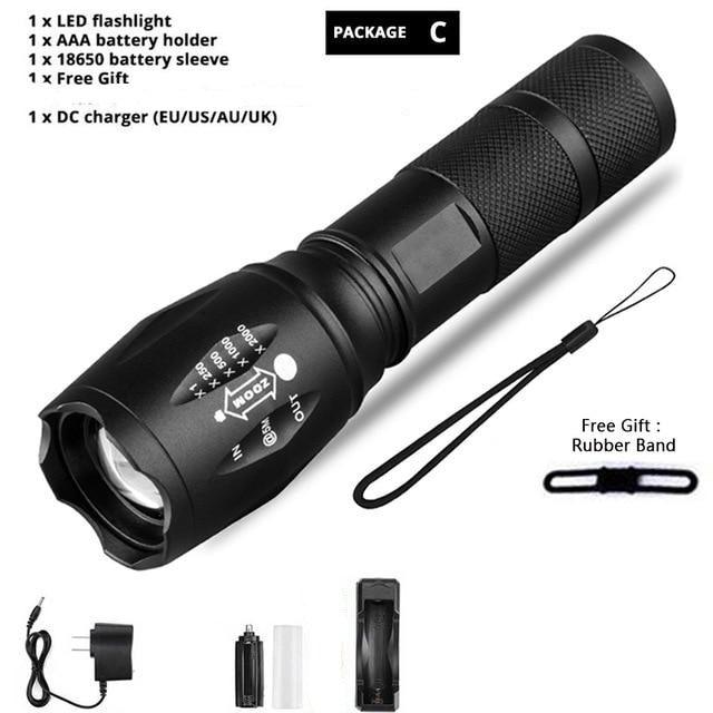 Ultra Bright Waterproof LED Flashlight for Camping Hiking Adventures
