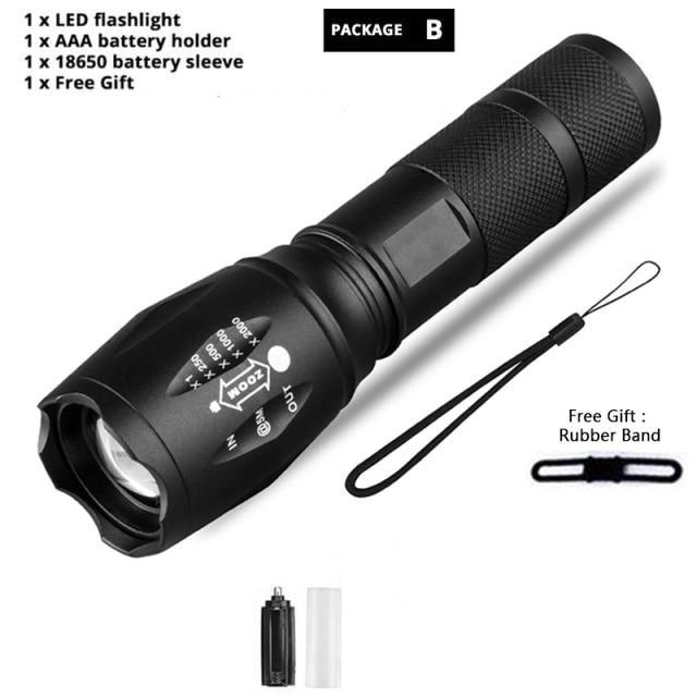 Ultra Bright Waterproof LED Flashlight for Camping Hiking Adventures