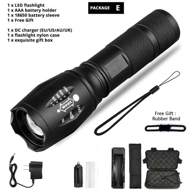 Ultra Bright Waterproof LED Flashlight for Camping Hiking Adventures