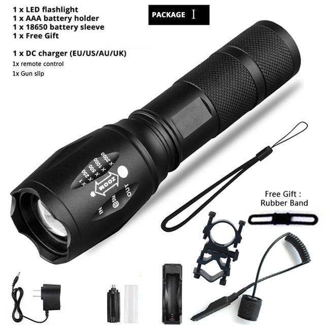 Ultra Bright Waterproof LED Flashlight for Camping Hiking Adventures