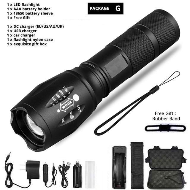Ultra Bright Waterproof LED Flashlight for Camping Hiking Adventures
