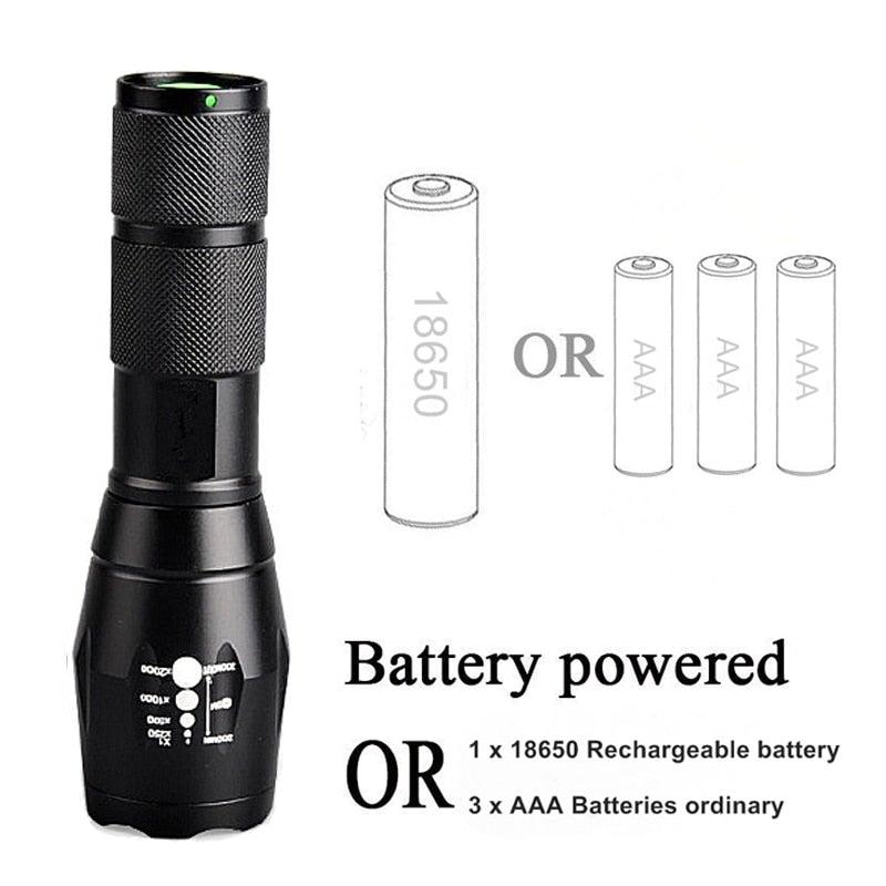Ultra Bright Waterproof LED Flashlight for Camping Hiking Adventures