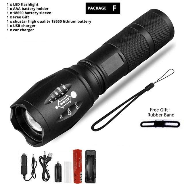 Ultra Bright Waterproof LED Flashlight for Camping Hiking Adventures